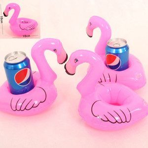 Oppblåsbar koppholder til bassenget Flamingo