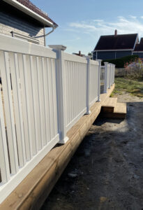 Vedlikeholdsfritt rekkverk i PVC for veranda,terrasse,platting