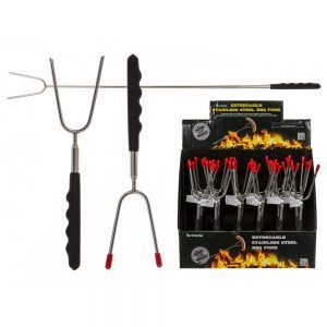Teleskop pølsepinne grillspyd