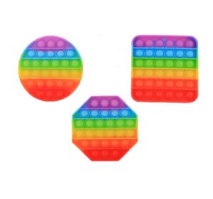 Magisk fidget pop-it i regnbue farger